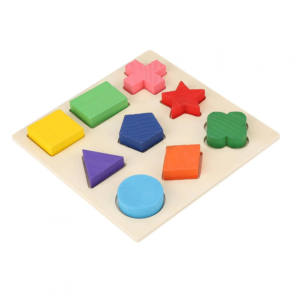 Wooden Shape Peg Puzzle Board Toy for Toddlers L1149