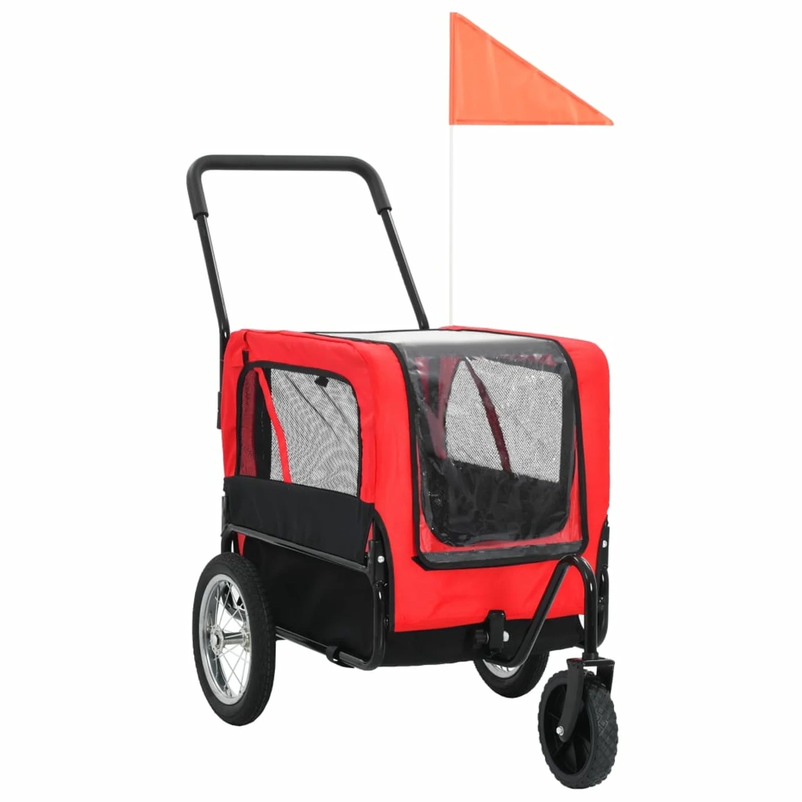 Red and Black Pet Bike Trailer Jogging Stroller Q199