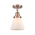Satin Gold Small Cone Flush Mount Light R3254
