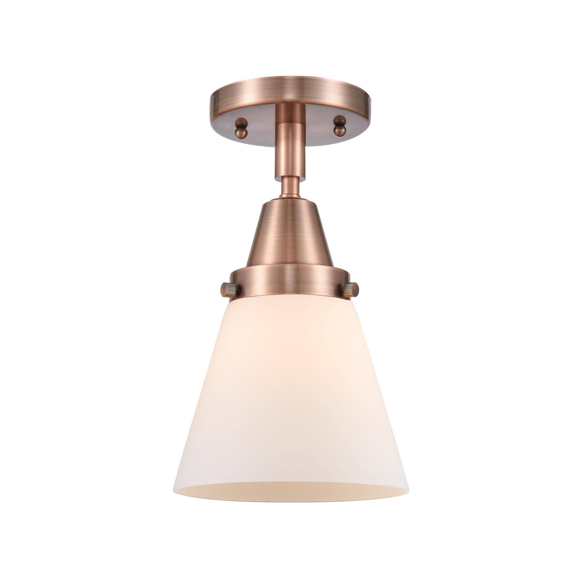 Satin Gold Small Cone Flush Mount Light R3254