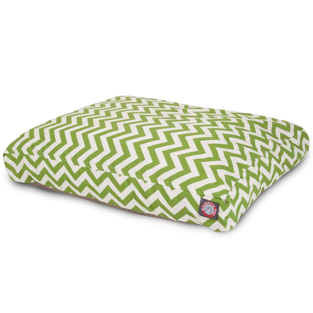 Sage Chevron Rectangle Pet Bed G9464
