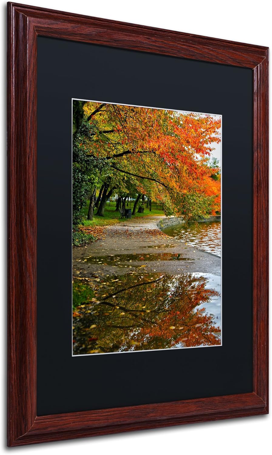 Black Matte Artwork, 16 by 20-Inch, Wood Frame X363
