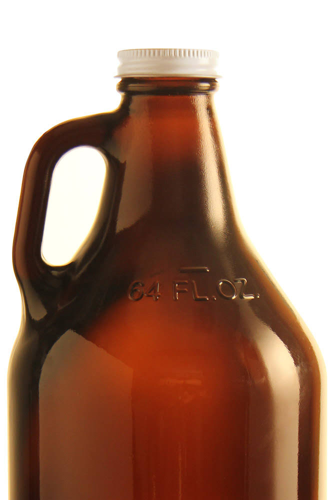 64 oz. Amber Glass Beer Growlers R44553