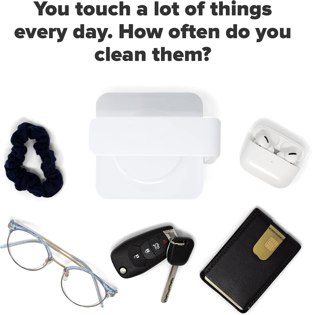 UV Phone Sanitizer with Wireless Charging, White Pack of 2 K3725