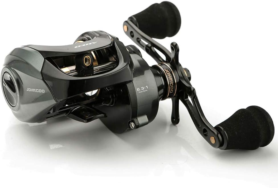 Baitcasting Reel Pack of 2 Aluminum Frame 6.3:1 Gear Ratio D230