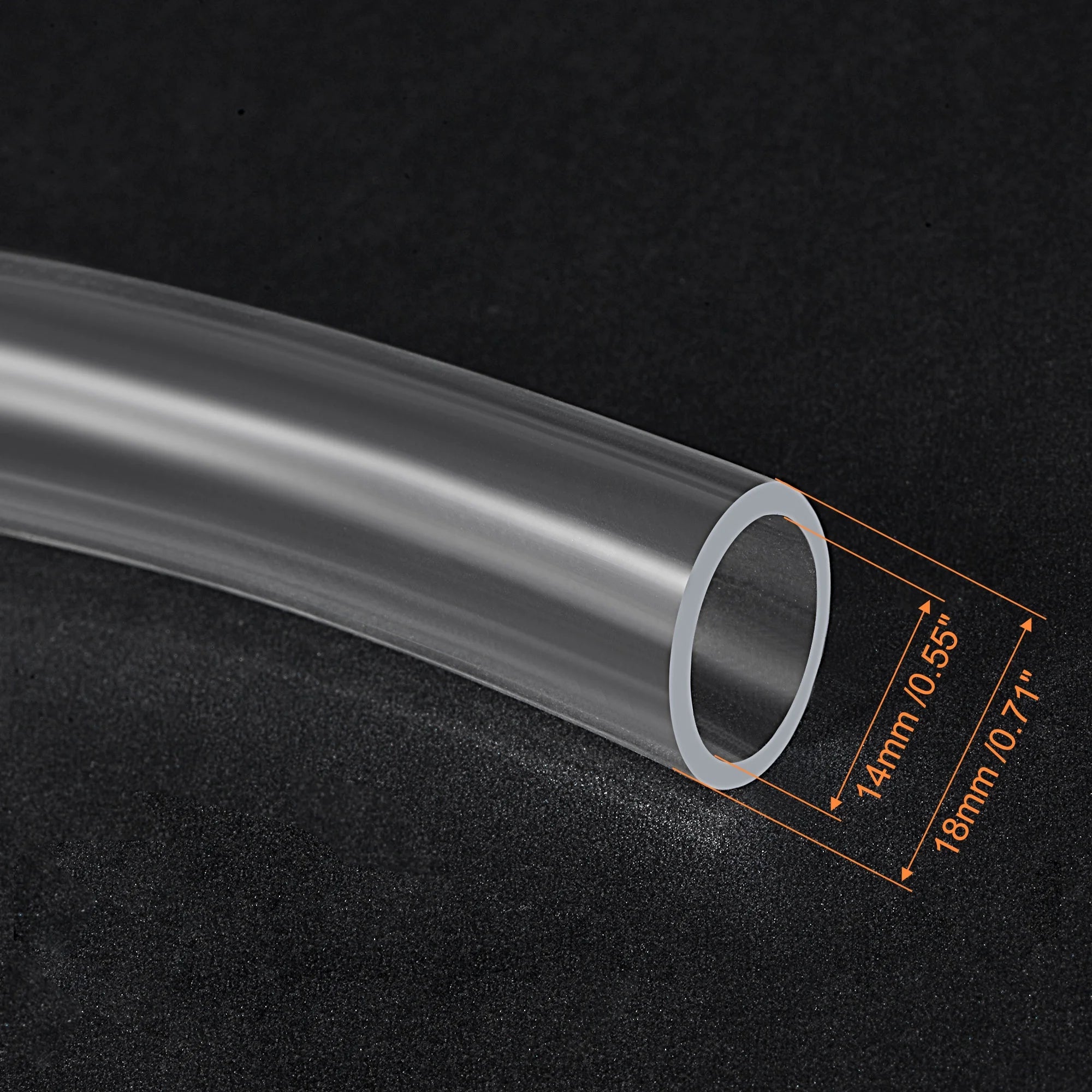 14mm ID 18mm OD 13ft PVC Clear Vinyl Tubing Hose I622