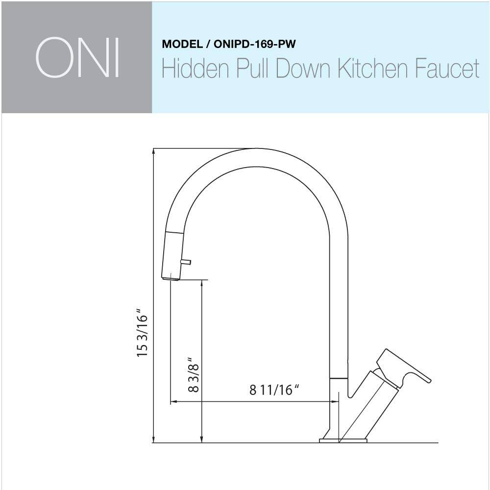 Pewter Pull Down Kitchen Faucet P38974