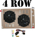 4 Row Core Aluminum Radiator with Fan Shroud and Relay T98830