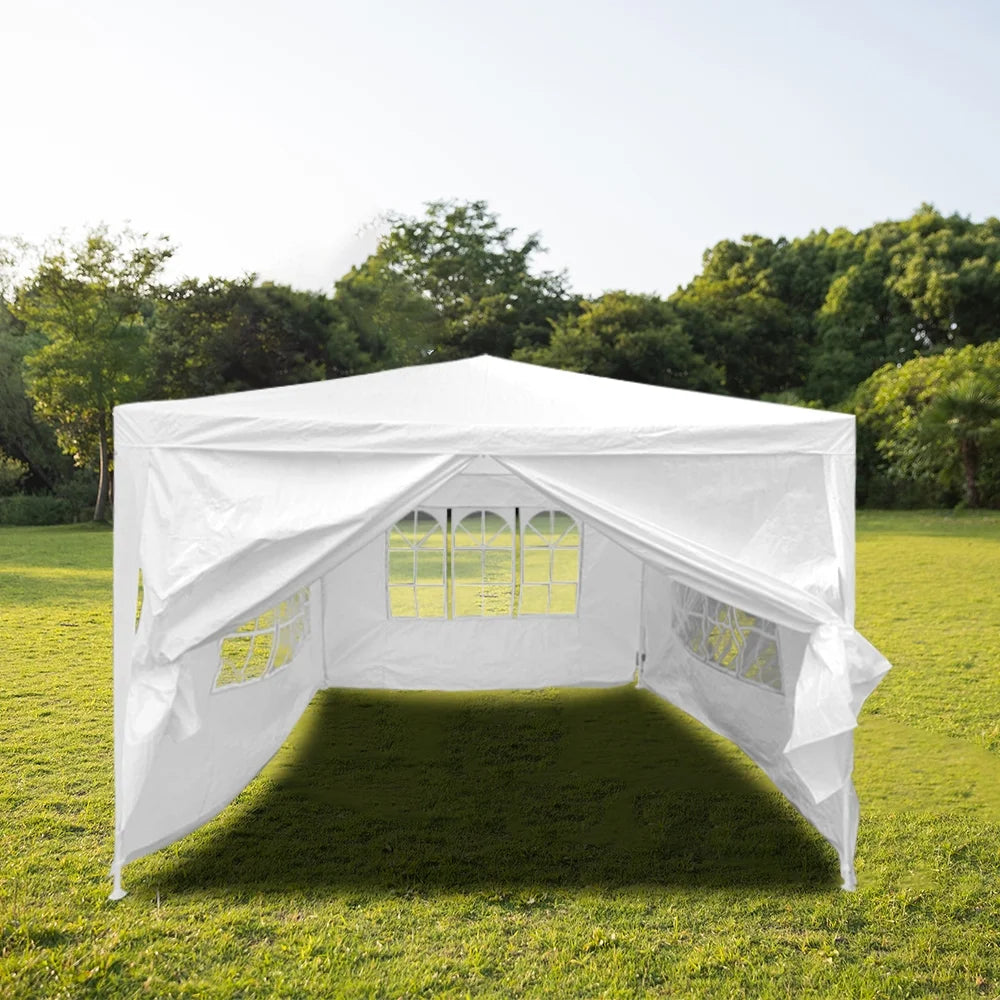 White 10 x 10 ft Instant Folding Canopy Tent G207