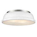 Matte Black Aged Brass 2-Light Flush Mount L550878