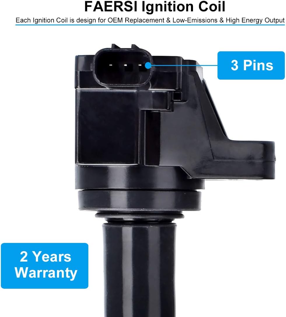 Ignition Coil Pack of 4 for 2007 2008 Honda Fit 1.5L L4 L93229