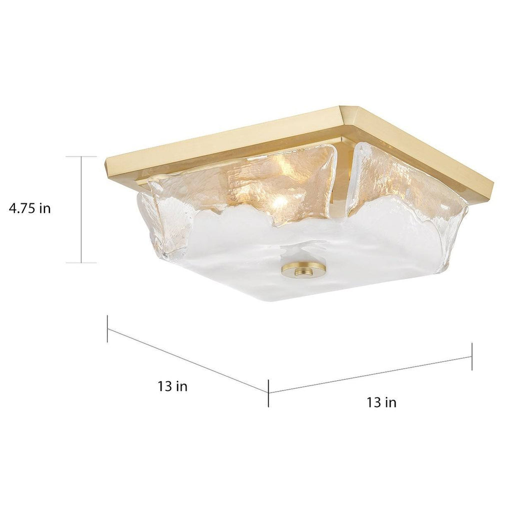 Polished Nickel 3-Light Flush Mount W982