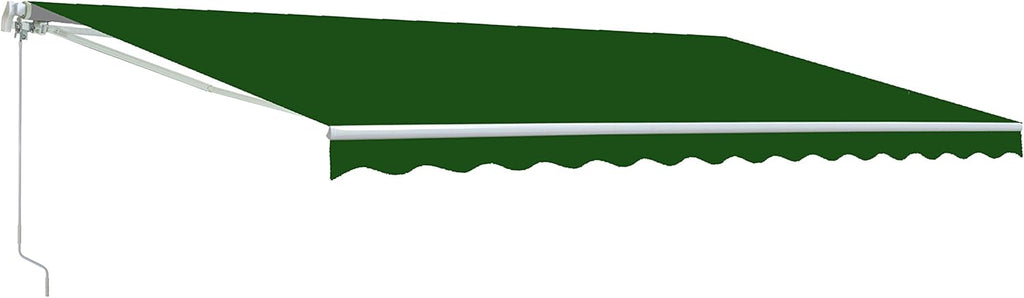 Brown 13 x 10 Feet Retractable Patio Awning Y34483