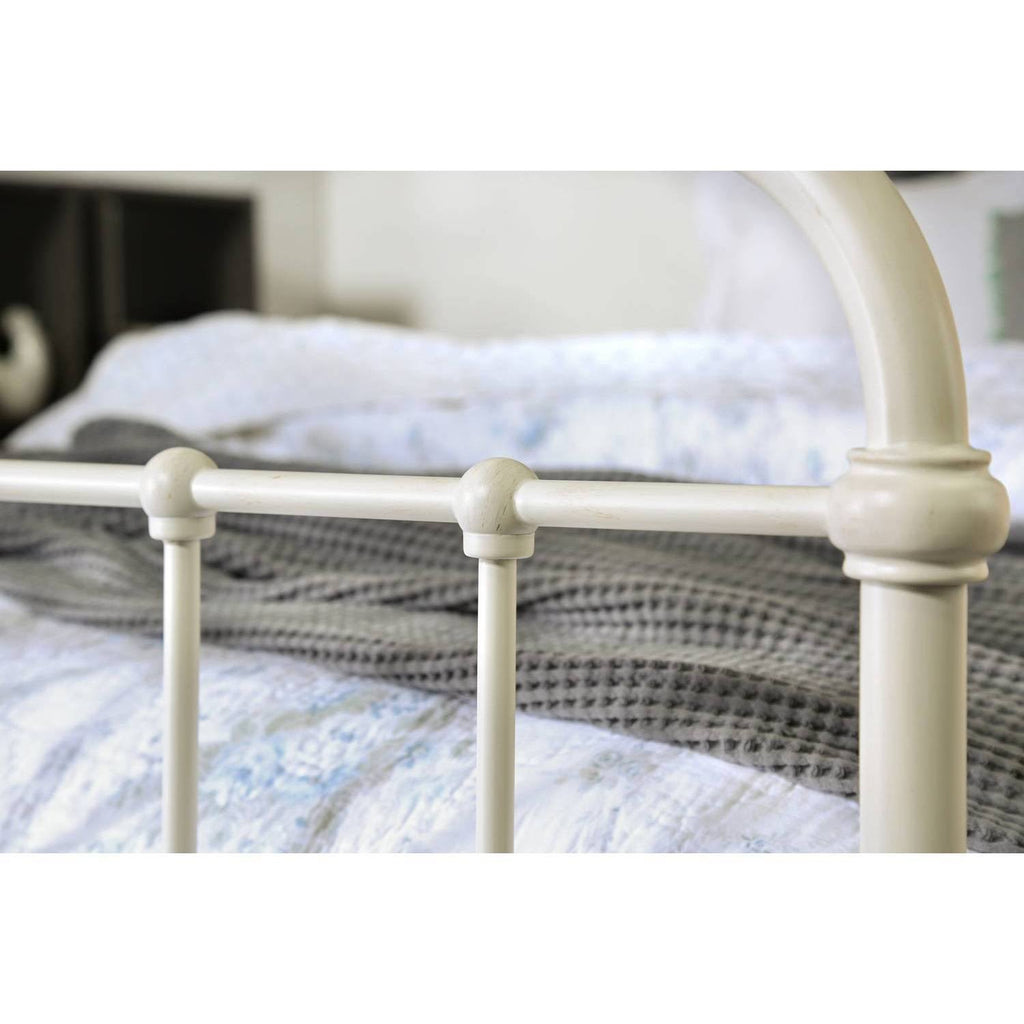 Twin Metal Bed Vintage White Z6786