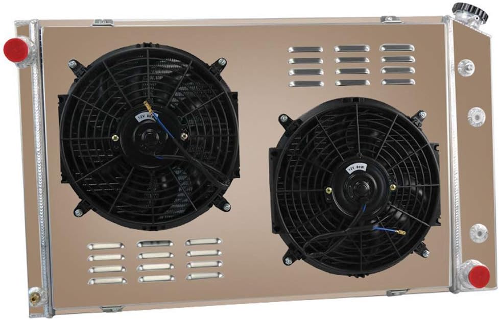 4 Row Core Aluminum Radiator with Fan Shroud and Relay T98830