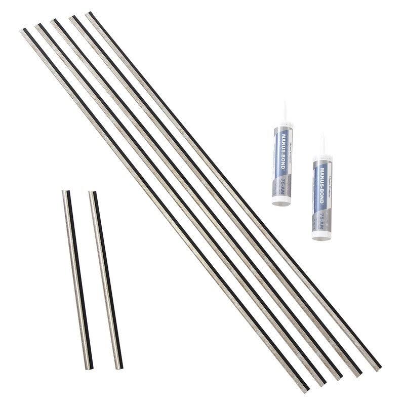 Silver Metal Backsplash Panel 15 Sq ft Kit R31238