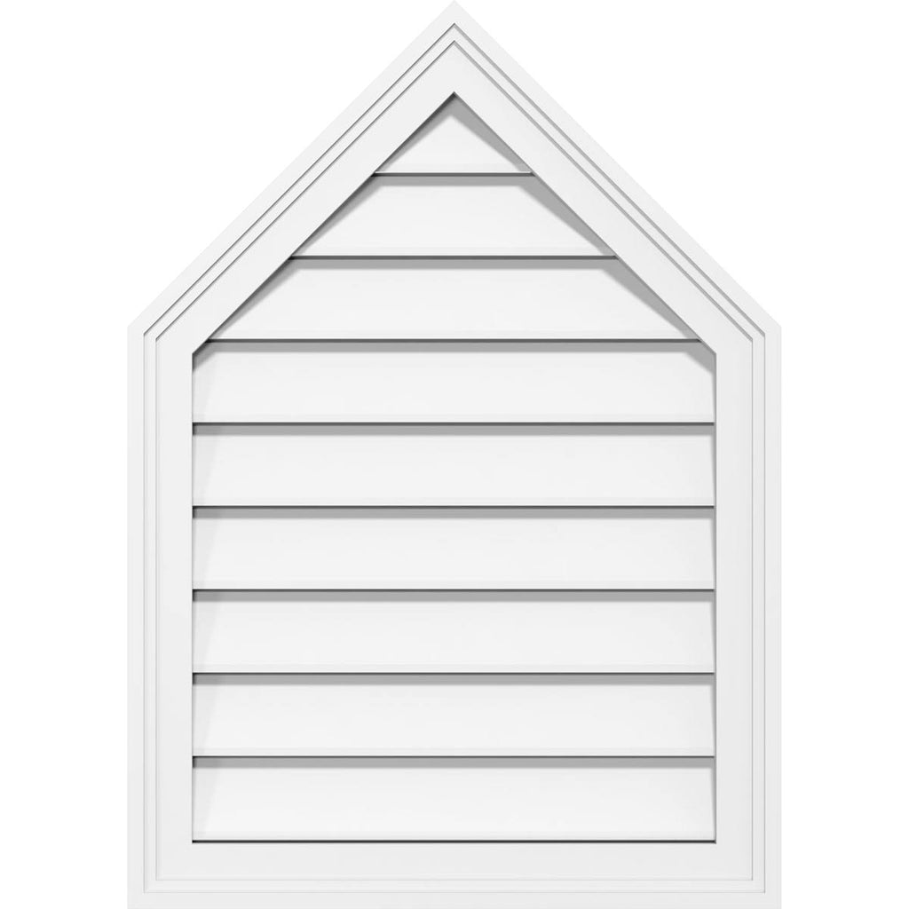 Peaked Top Surface Mount PVC Gable Vent Y77966