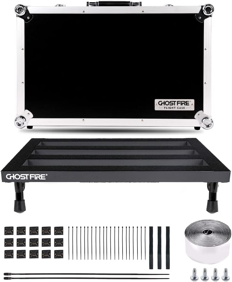 Aluminum Alloy Effect Pedalboard with Carry Case X559