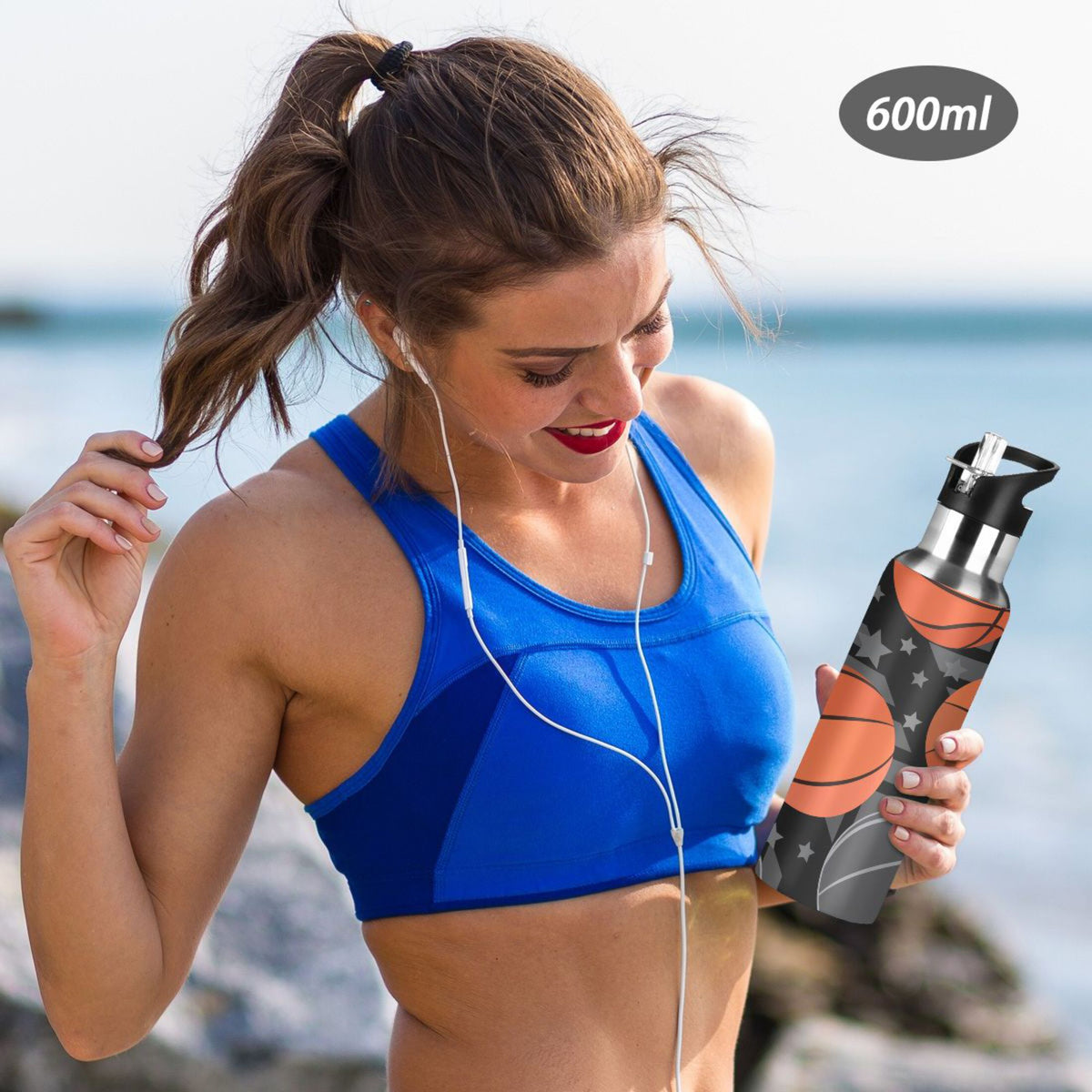 Stainless Steel Insulated Water Bottle with Straw Lid B83170