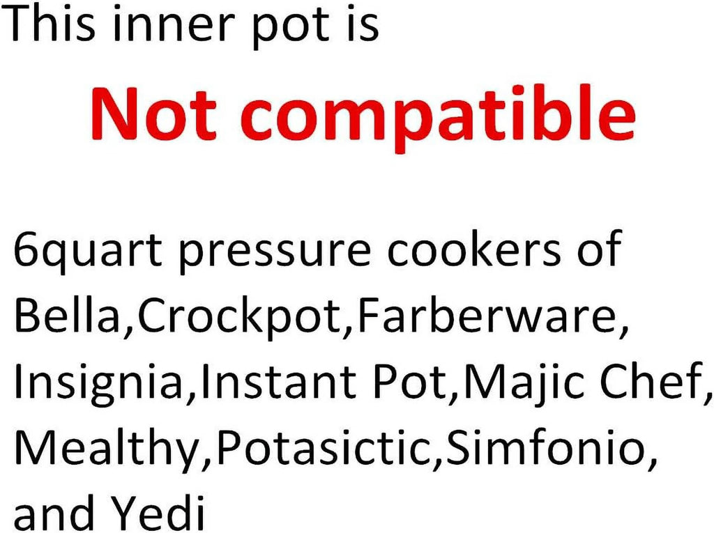 6 Qt Stainless Steel Inner Pot for 6 Quart Pressure Cooker N38726