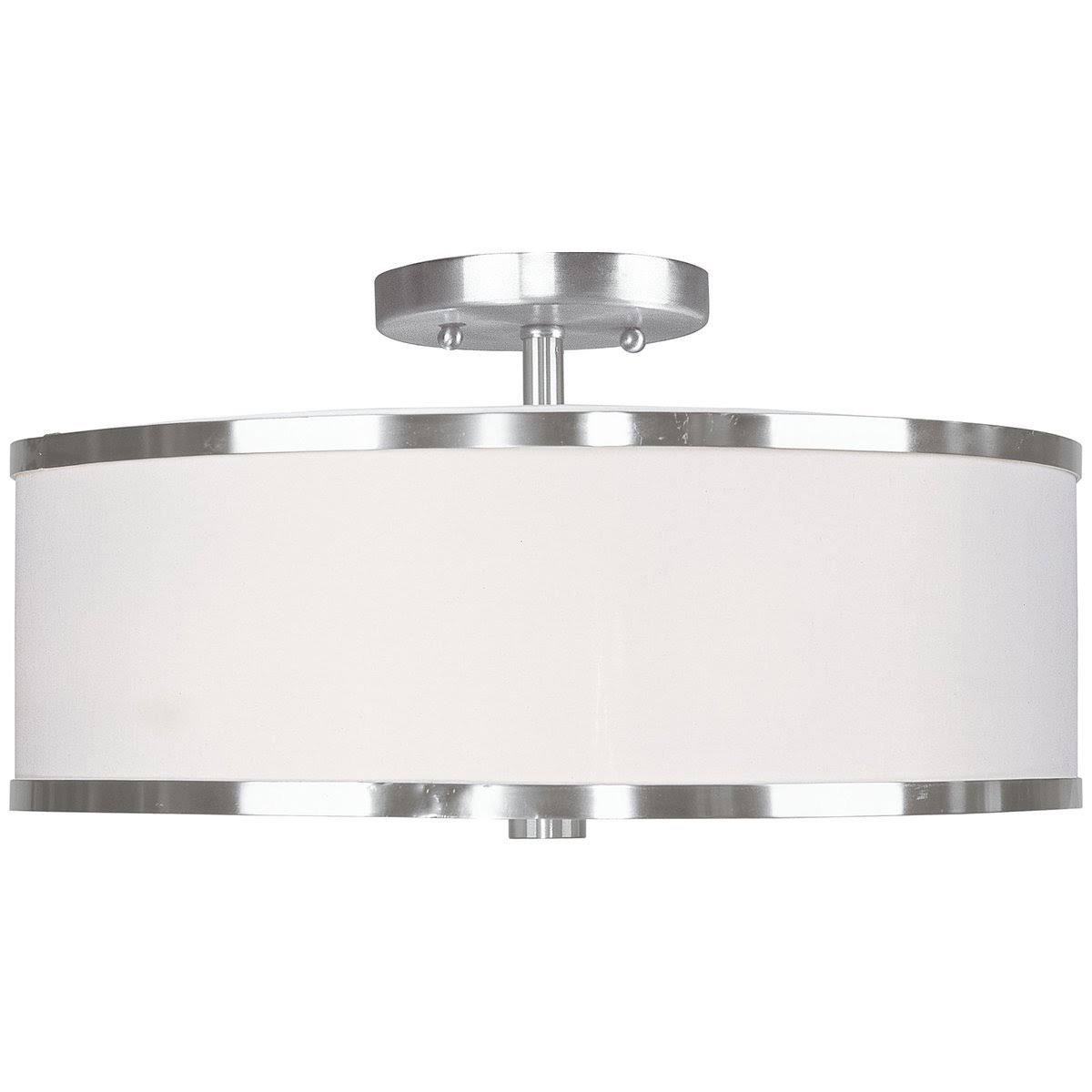 Semi Flush Mount Light, Brushed Nickel Z58292