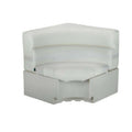White Square Corner Pontoon Seat C95625