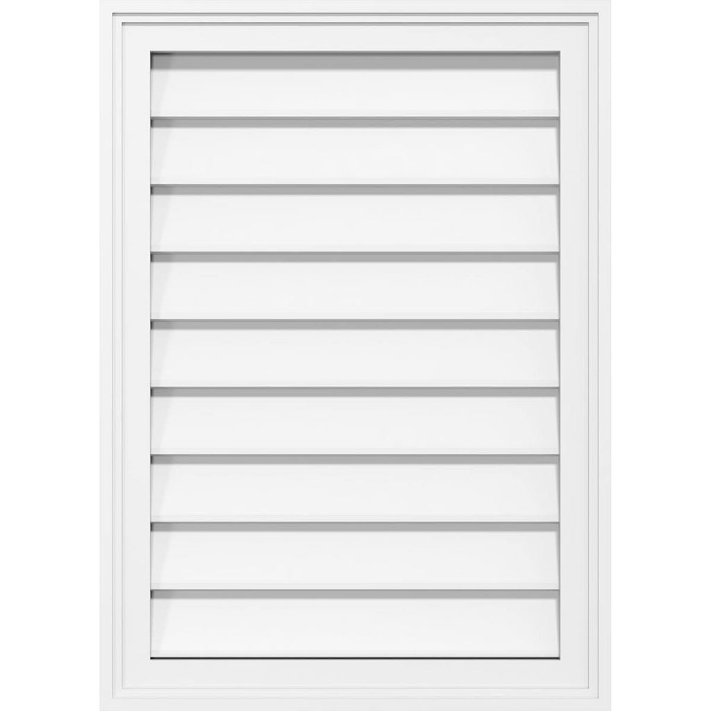 PVC Gable Vent with Brickm D4743