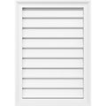 PVC Gable Vent with Brickm D4743
