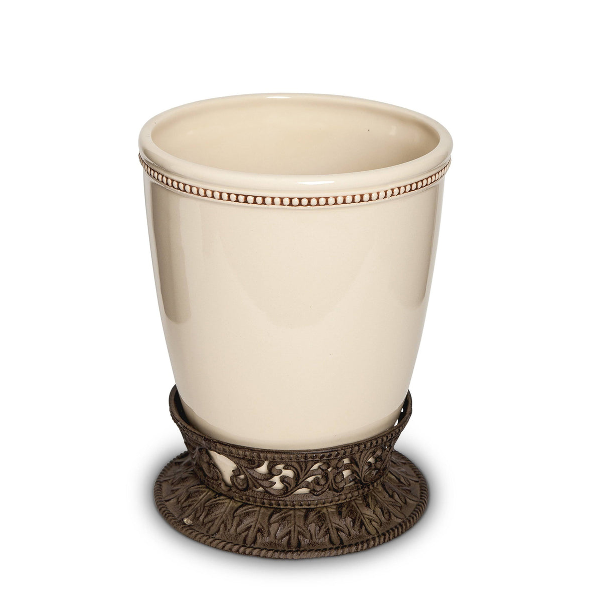 Cream Waste Basket T169