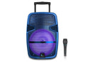 Blue Rechargeable Bluetooth LED Speaker G396514