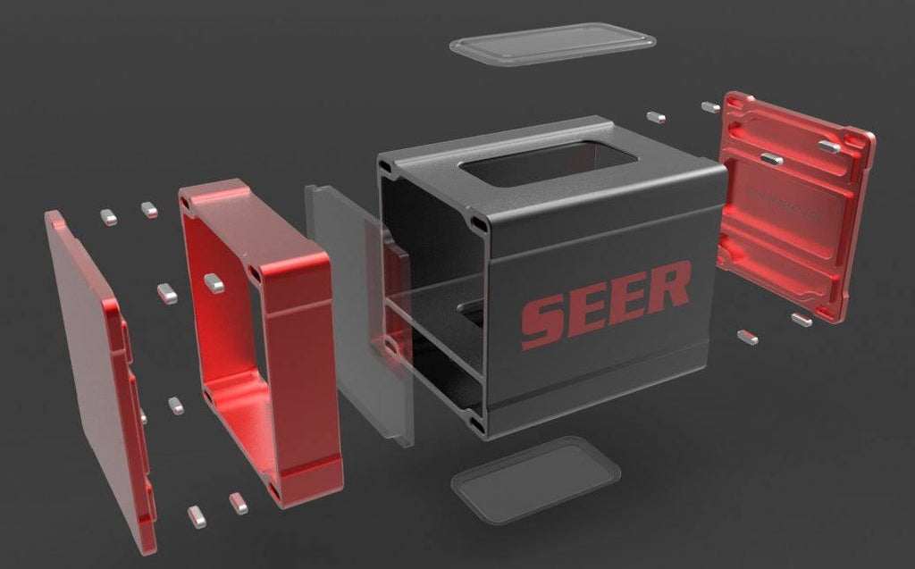 Red Satin Finish Magnetic Close Deck Box E352682