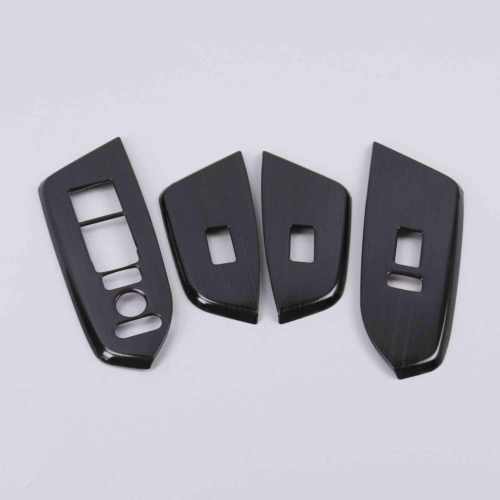 Car Window Lift Switch Panel Trim Cover Frame Interior Accessories Pack of 2 W738