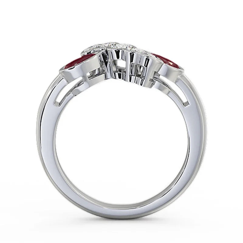 14K White Gold Eternity Band Q7981