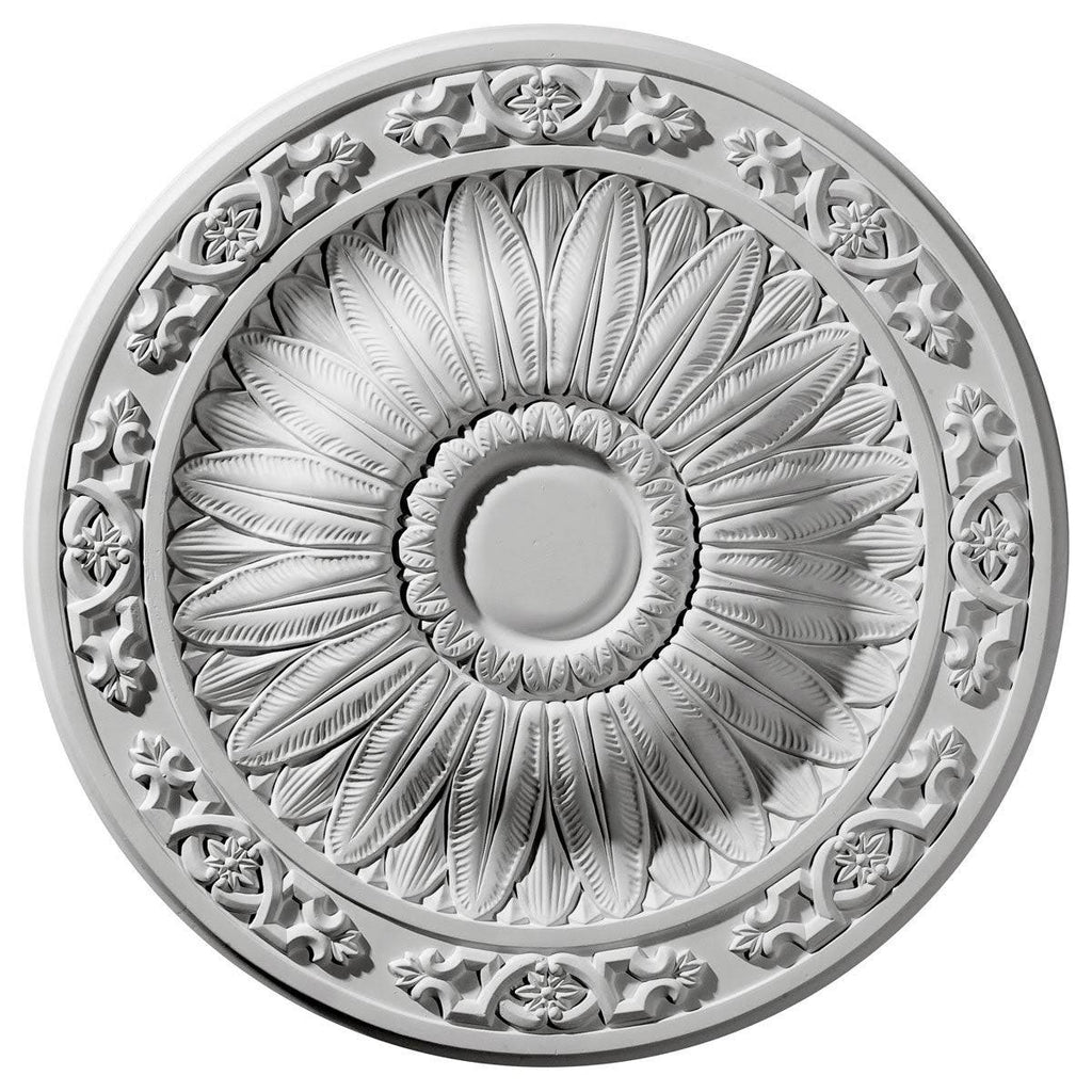 20 1/4 inch x 1 1/2 inch Hand-Painted Ceiling Medallion Z40286