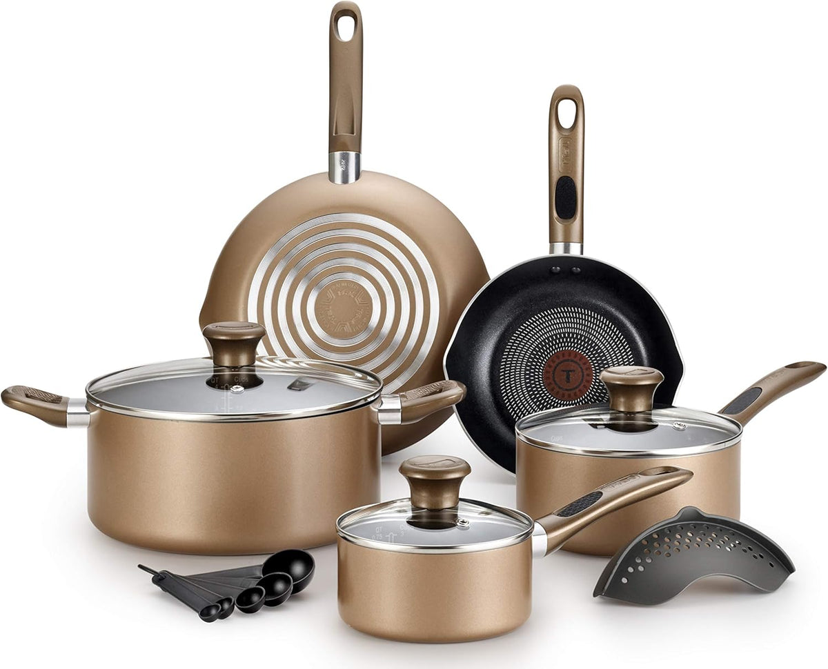 14-Piece Nonstick Cookware Set, Blue D5624