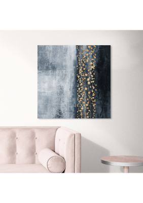 Blue Down The River Abstract Canvas L214