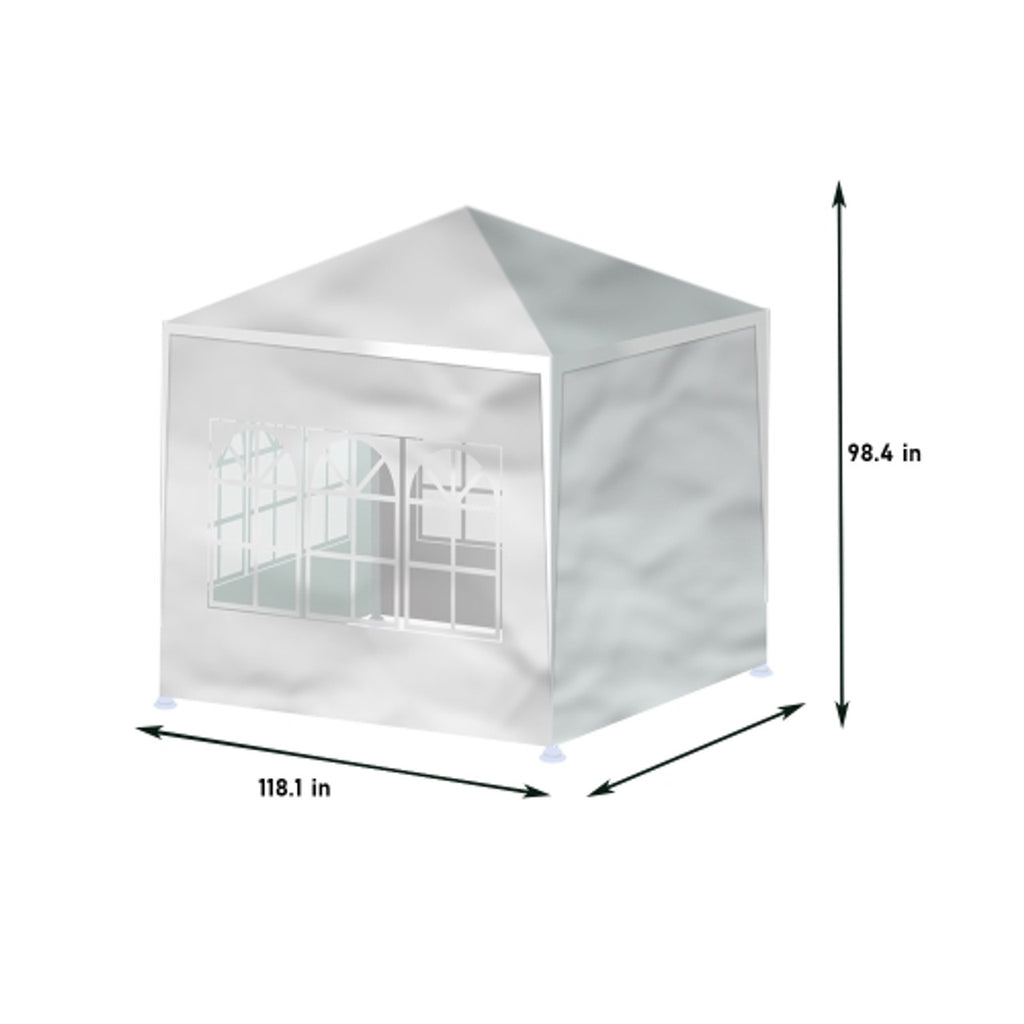 White 10 x 10 ft Instant Folding Canopy Tent G207