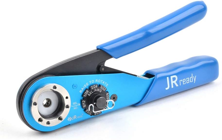 8 indent crimping tool for heavy duty circular rectangular electrical connector wire 12-26 awg Q98038