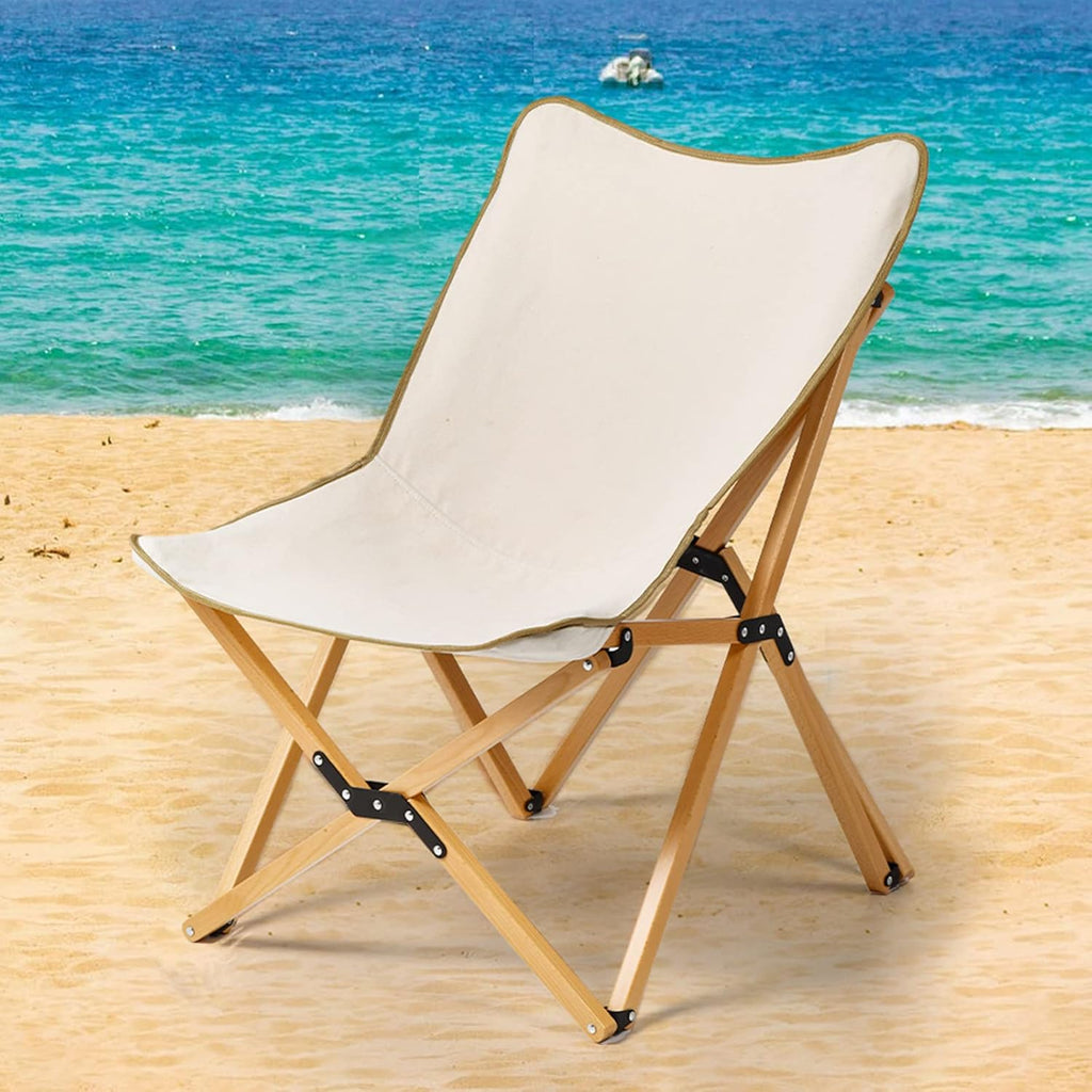 Wood Camping Chair with Carry Bag F264611
