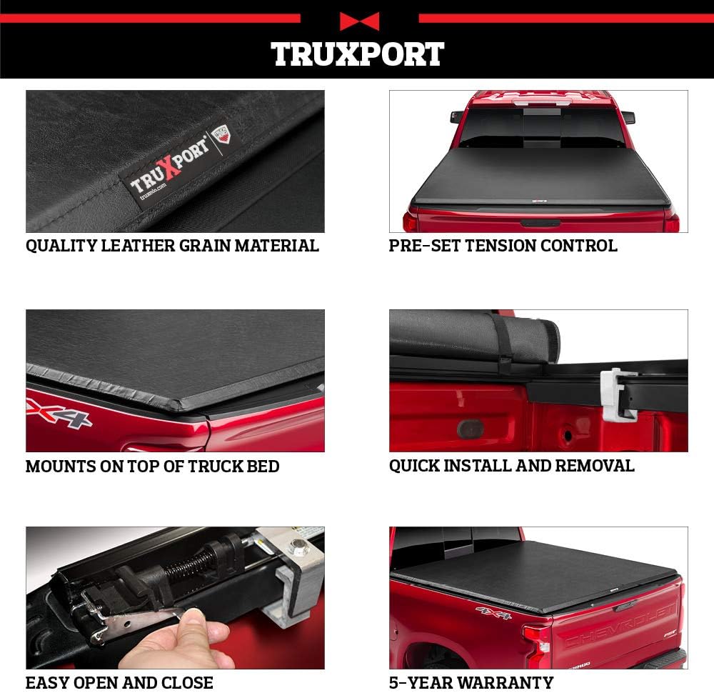 Soft Roll Up Truck Bed Tonneau Cover L810306