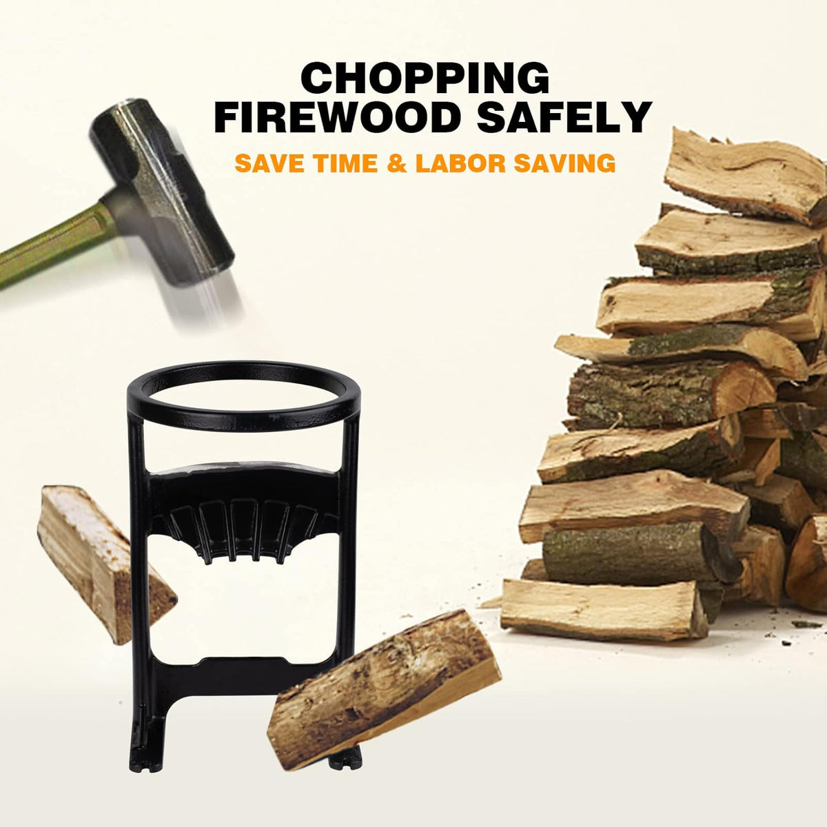Cast Iron Firewood Kindling Splitter Pack of 2 N86228