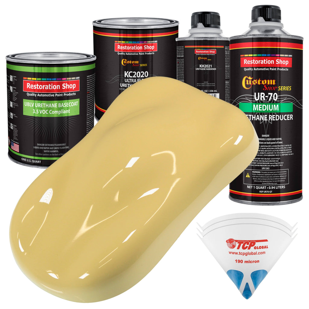 Yellow Quart Kit Low VOC Urethane Basecoat Car Auto Paint Kit X568519