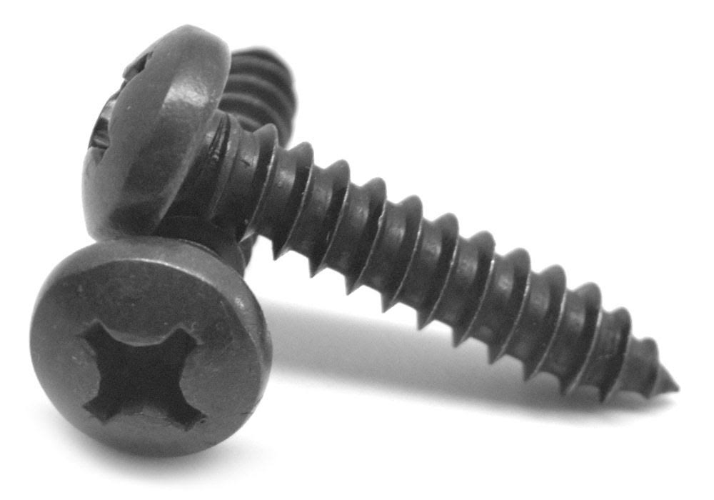 Black Oxide Phillips Pan Head Sheet Metal Screw Z37360