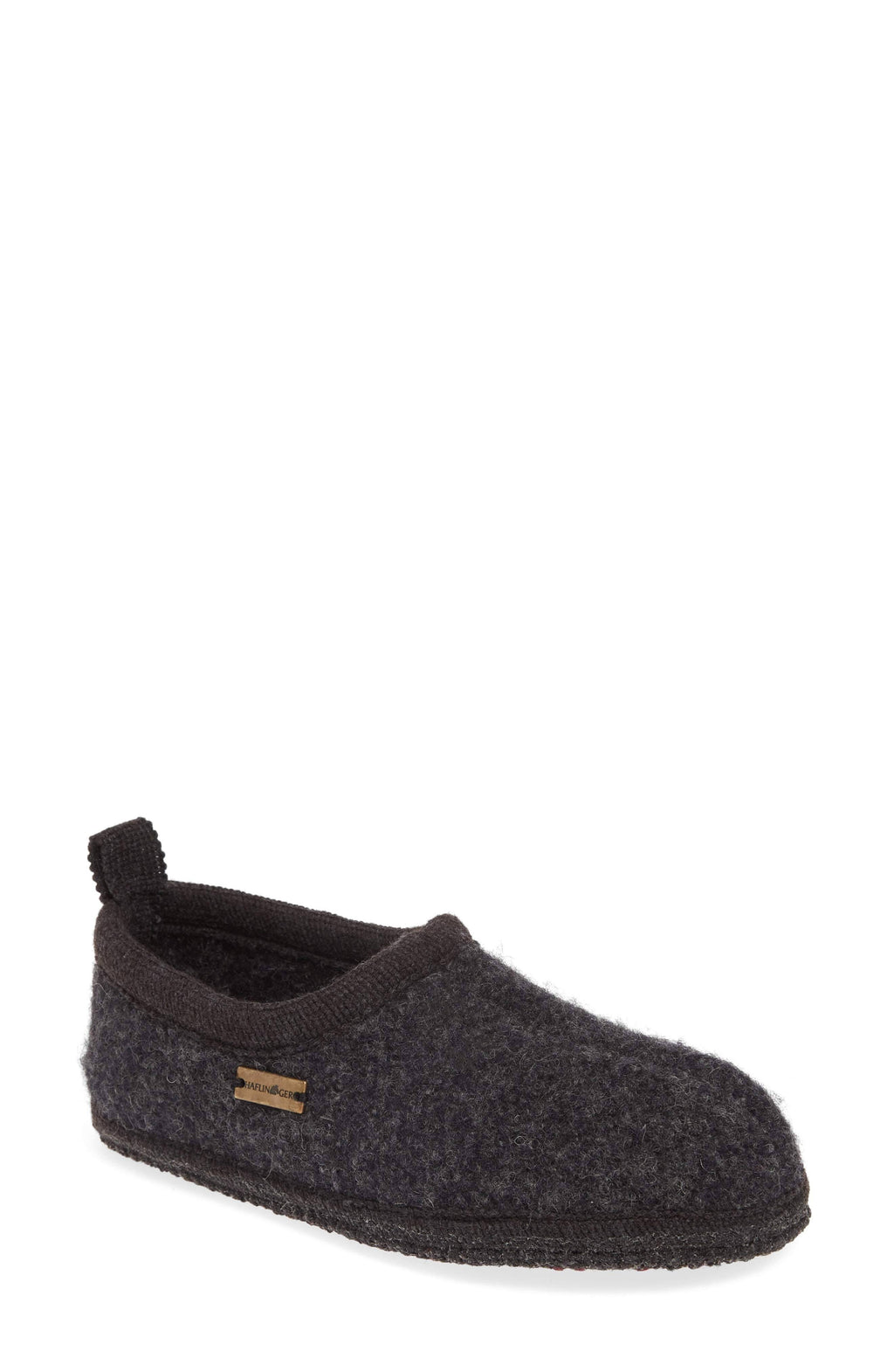 Charcoal Haflinger Slippers P940