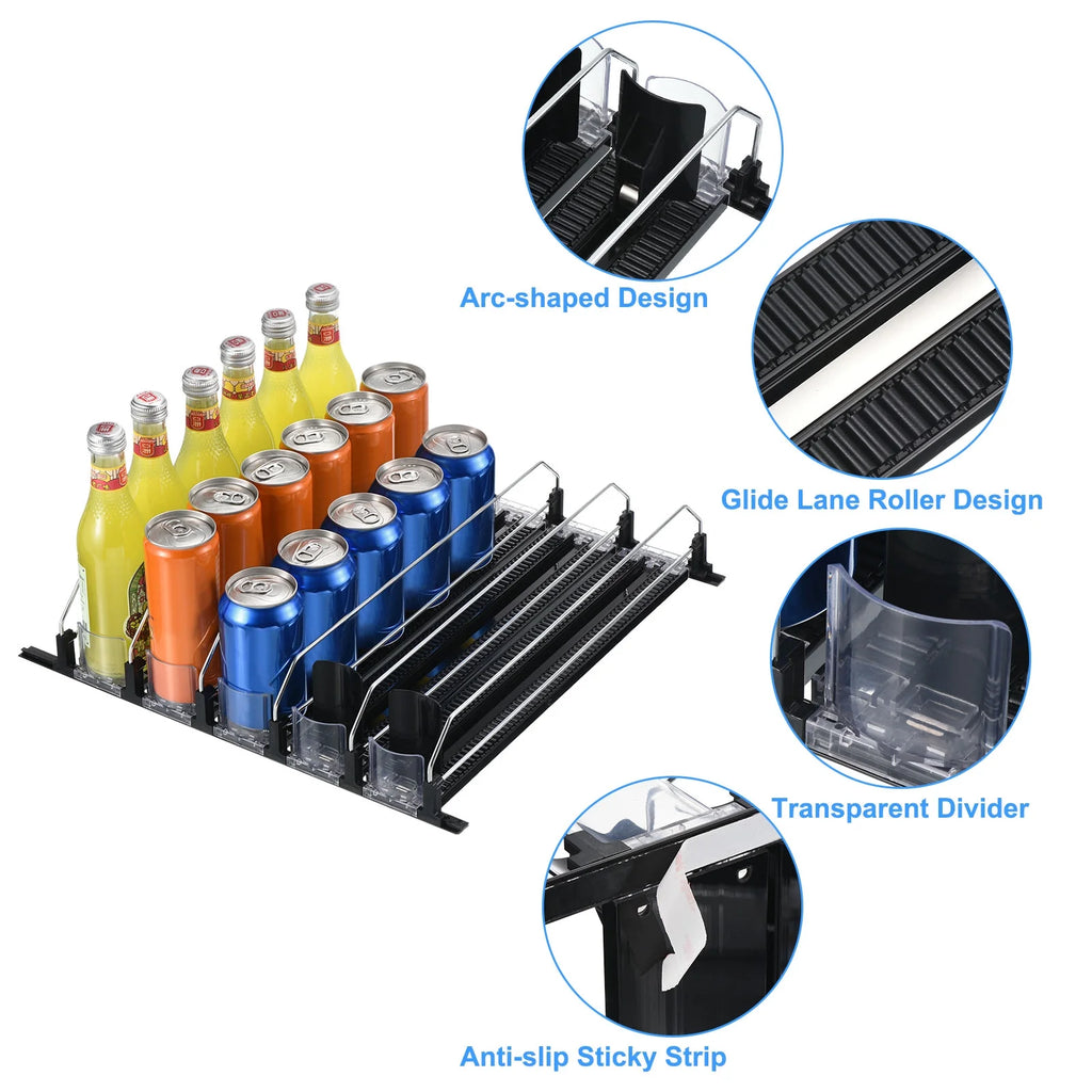 5pcs Black Soda Can Organizer E28983