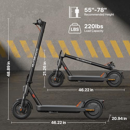 Electric Scooter with 15.5 Mph Top Speed, Front Dual Suspension G68224
