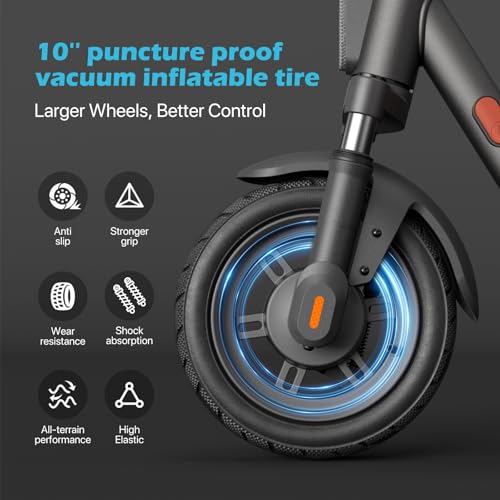 Electric Scooter with 15.5 Mph Top Speed, Front Dual Suspension G68224