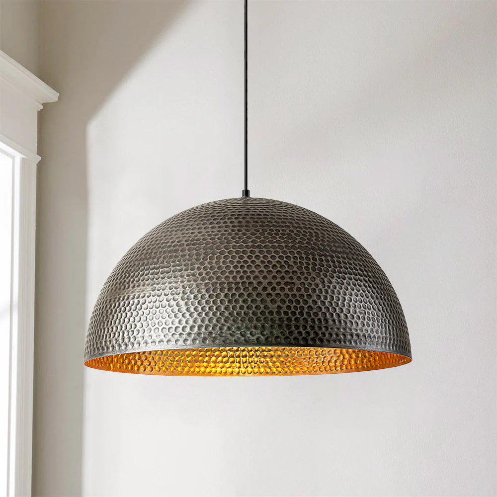 Hammered Antique Dome Industrial Pendant M288177