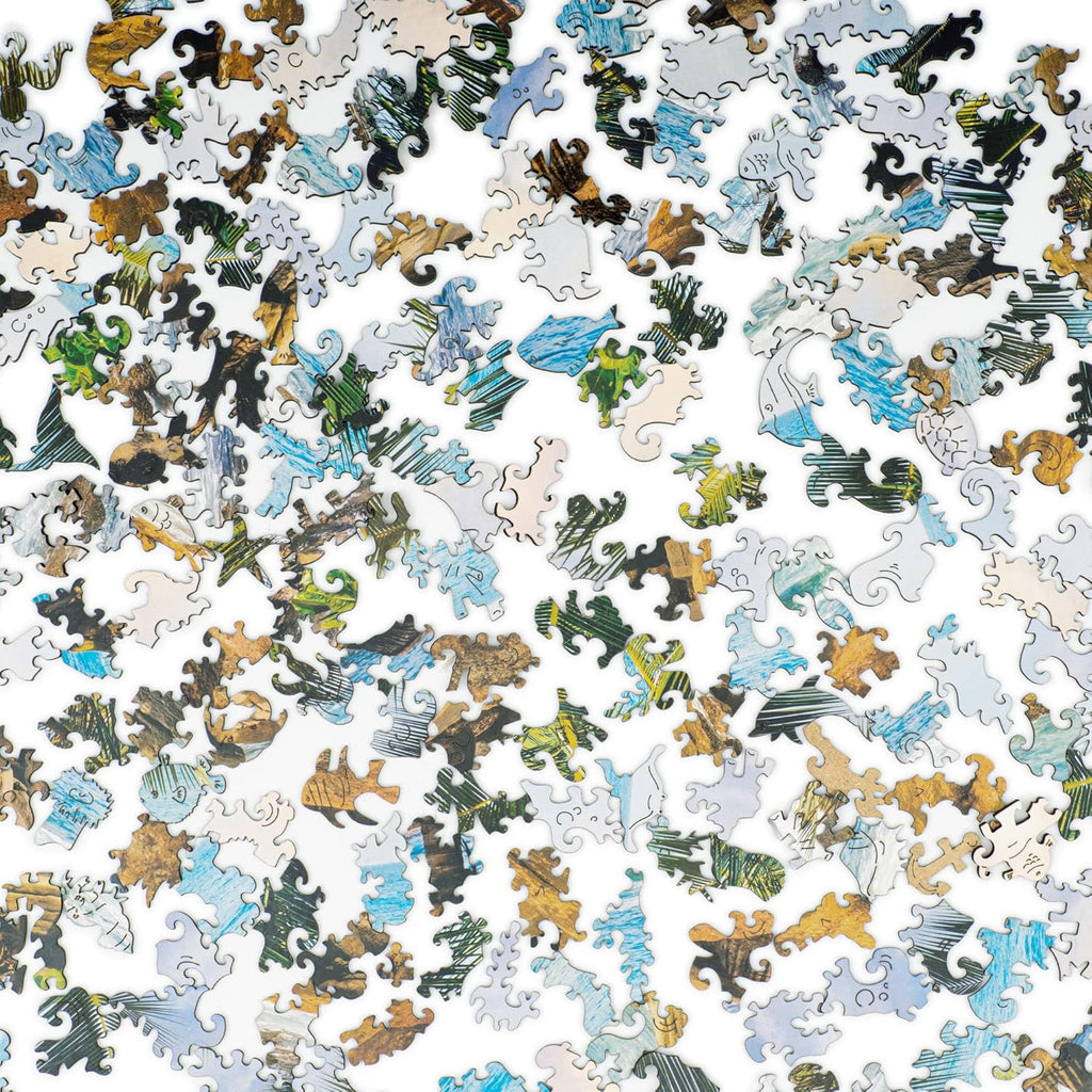 Wooden Puzzle Jigsaw, 125 pieces, 9 x 6.2 in C74496