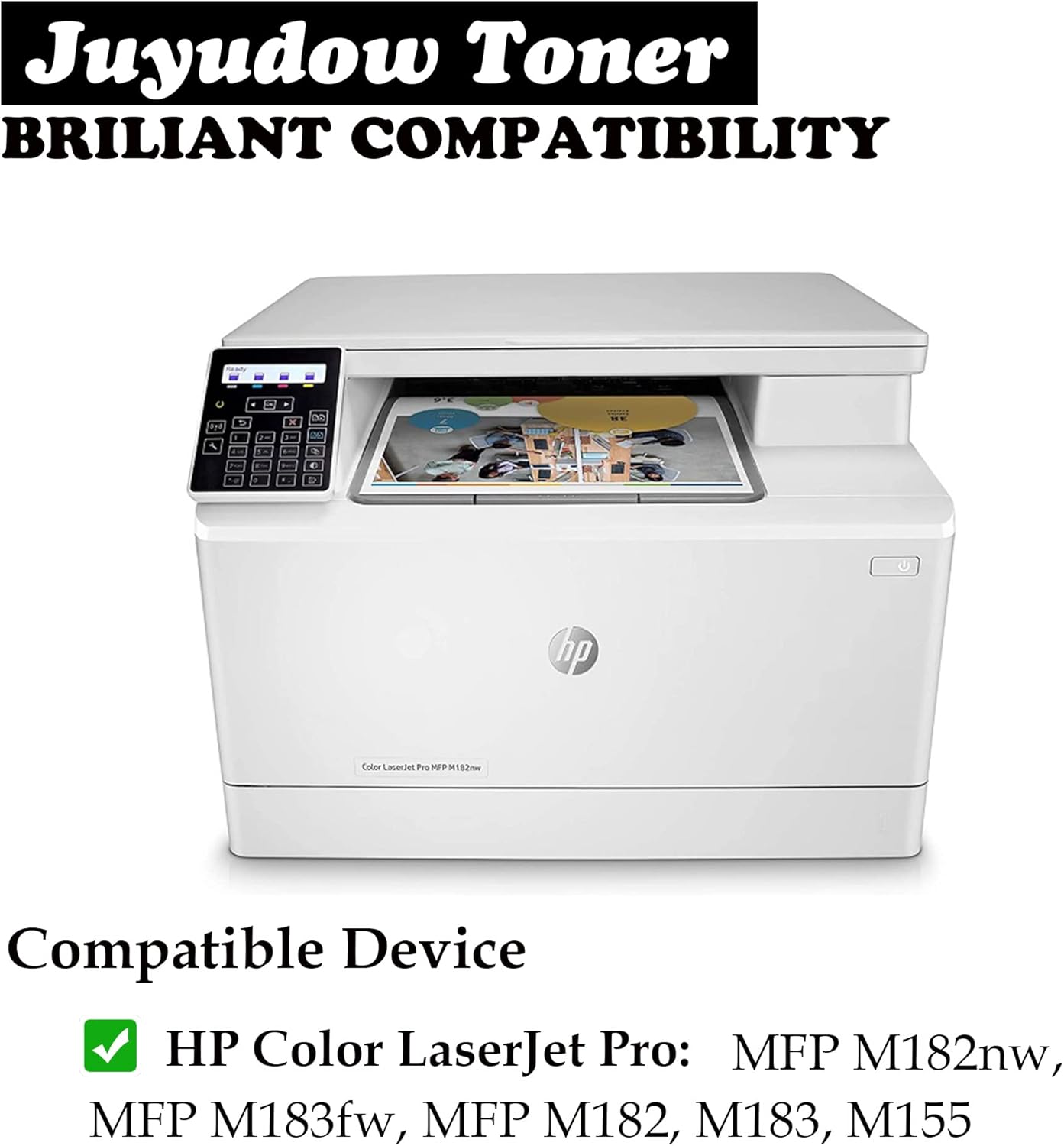 Toner Cartridge for HP 215A 215X W2310A W2311A W2312A W2313A Compatible for HP Color Pro MFP M182 M183 M155 Printer, 4 Packs P2781